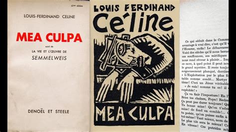 guerre celine|mea culpa Celine.